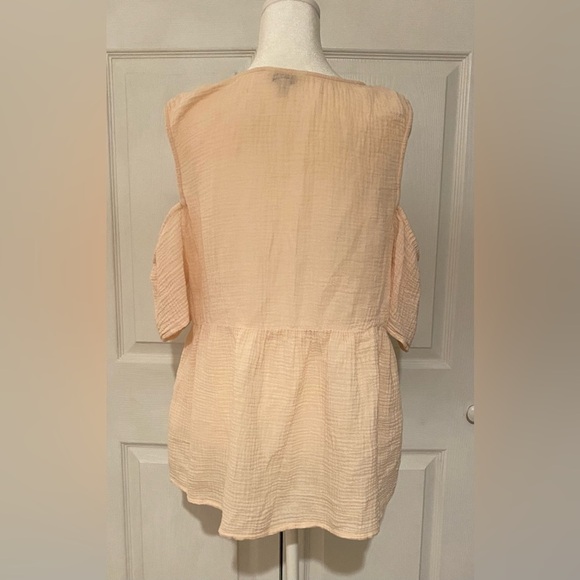 Lucky Brand Women’s Cold Shoulder Top Size L - Picture 5 of 9